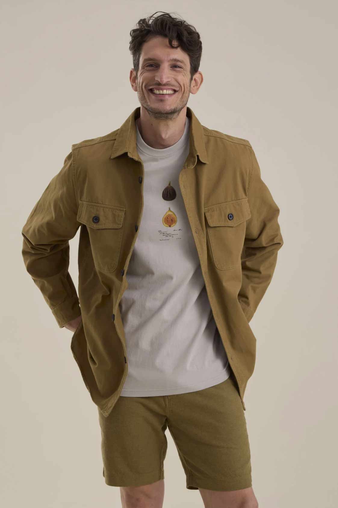 Overshirt Benson & Thomas Praga - Moss Green