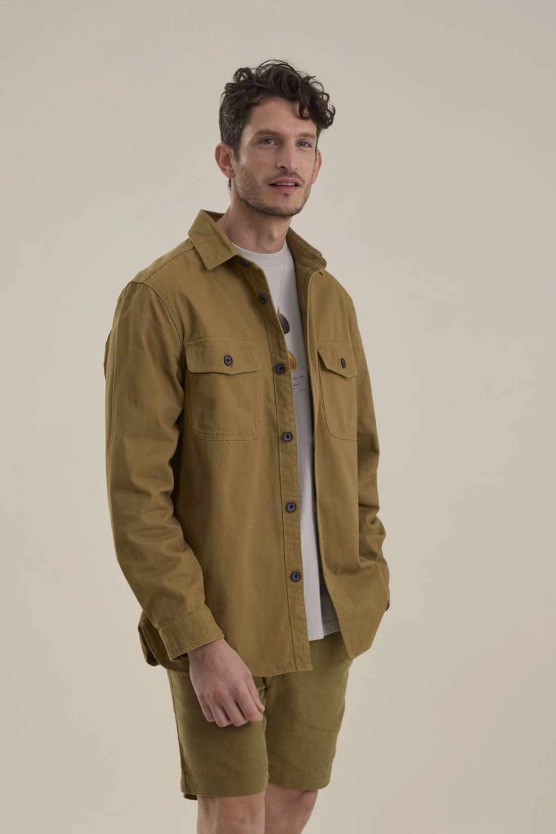 Overshirt Benson & Thomas Praga - Moss Green