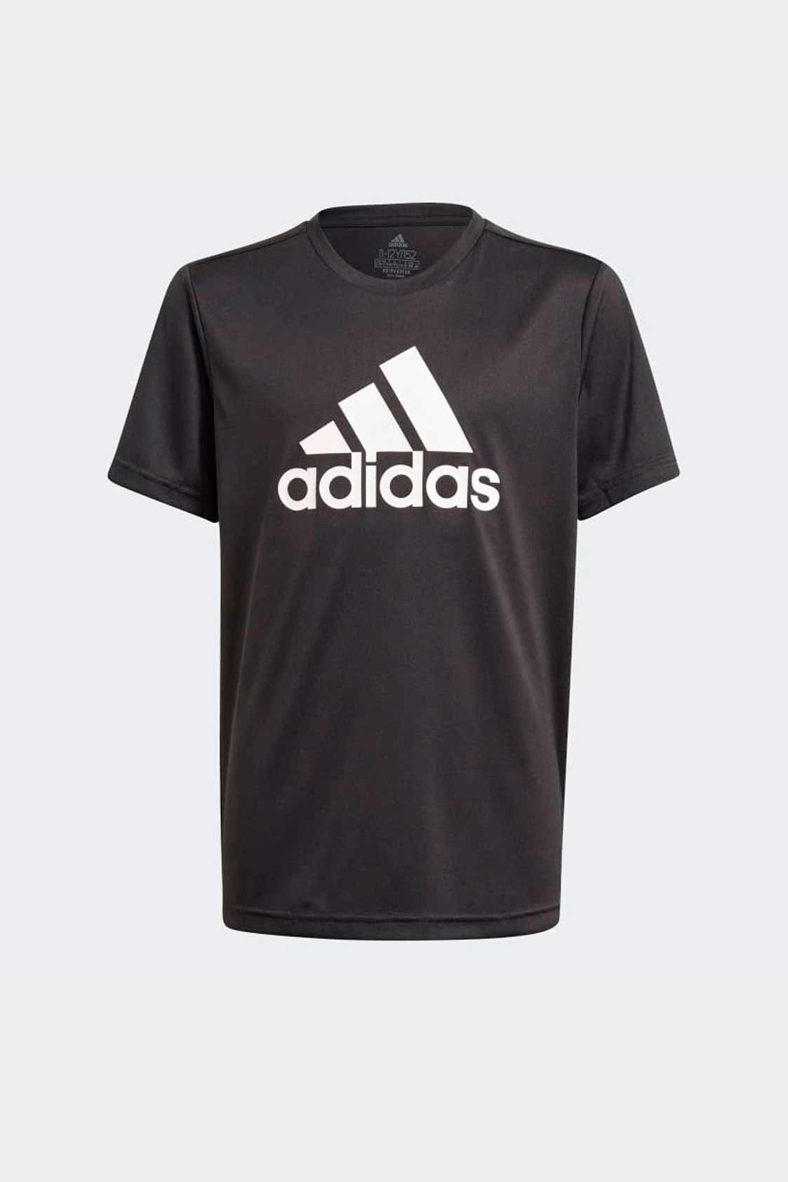 Remera Adidas Infantil - Logo Grande (Negro)