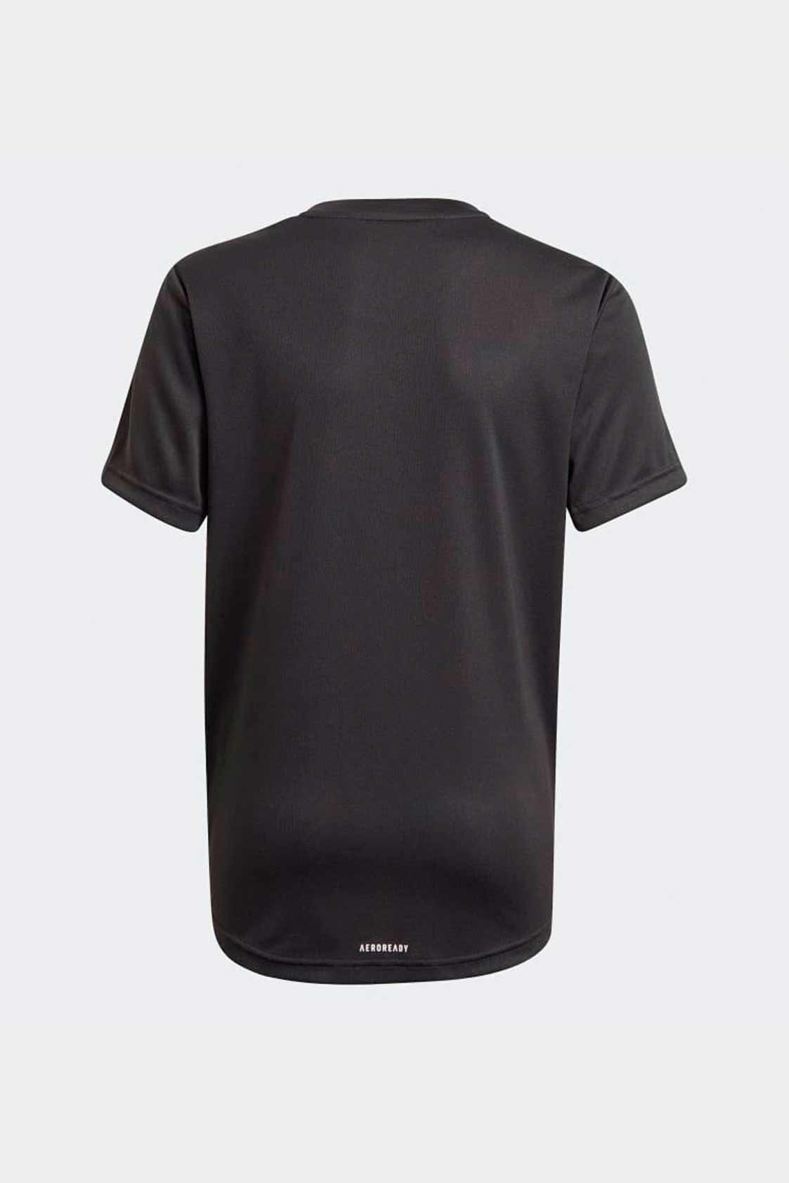 Remera Adidas Infantil - Logo Grande (Negro)