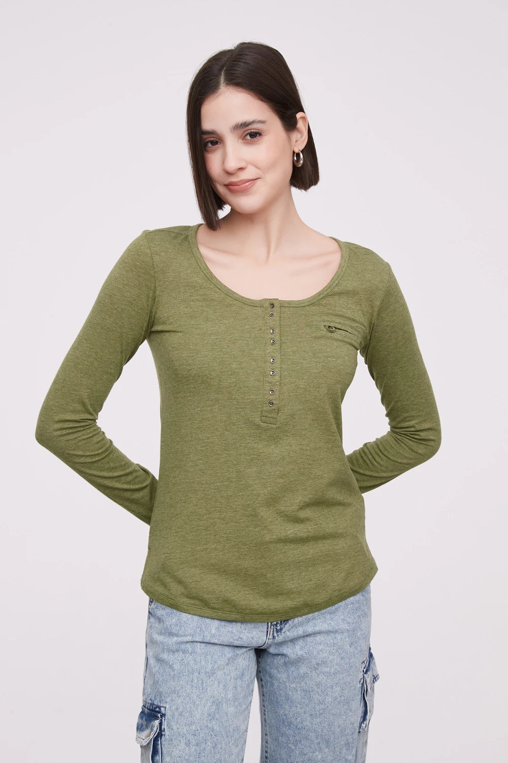 Remera Aman Indian - Oliva