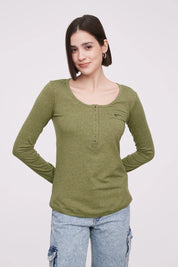 Remera Aman Indian - Oliva