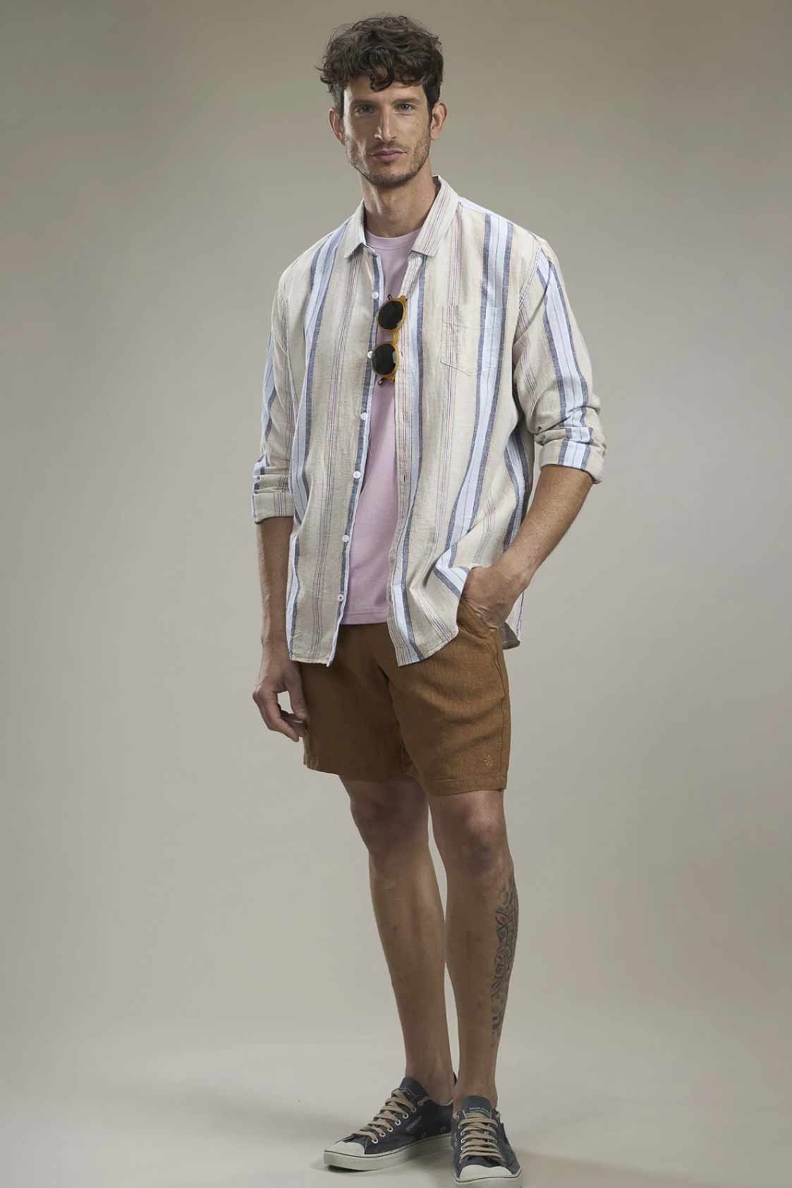 Camisa Benson & Thomas – Lino – Savannah 5.0 (Multicolor)