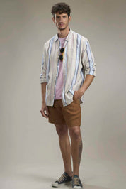 Camisa Benson & Thomas – Lino – Savannah 5.0 (Multicolor)