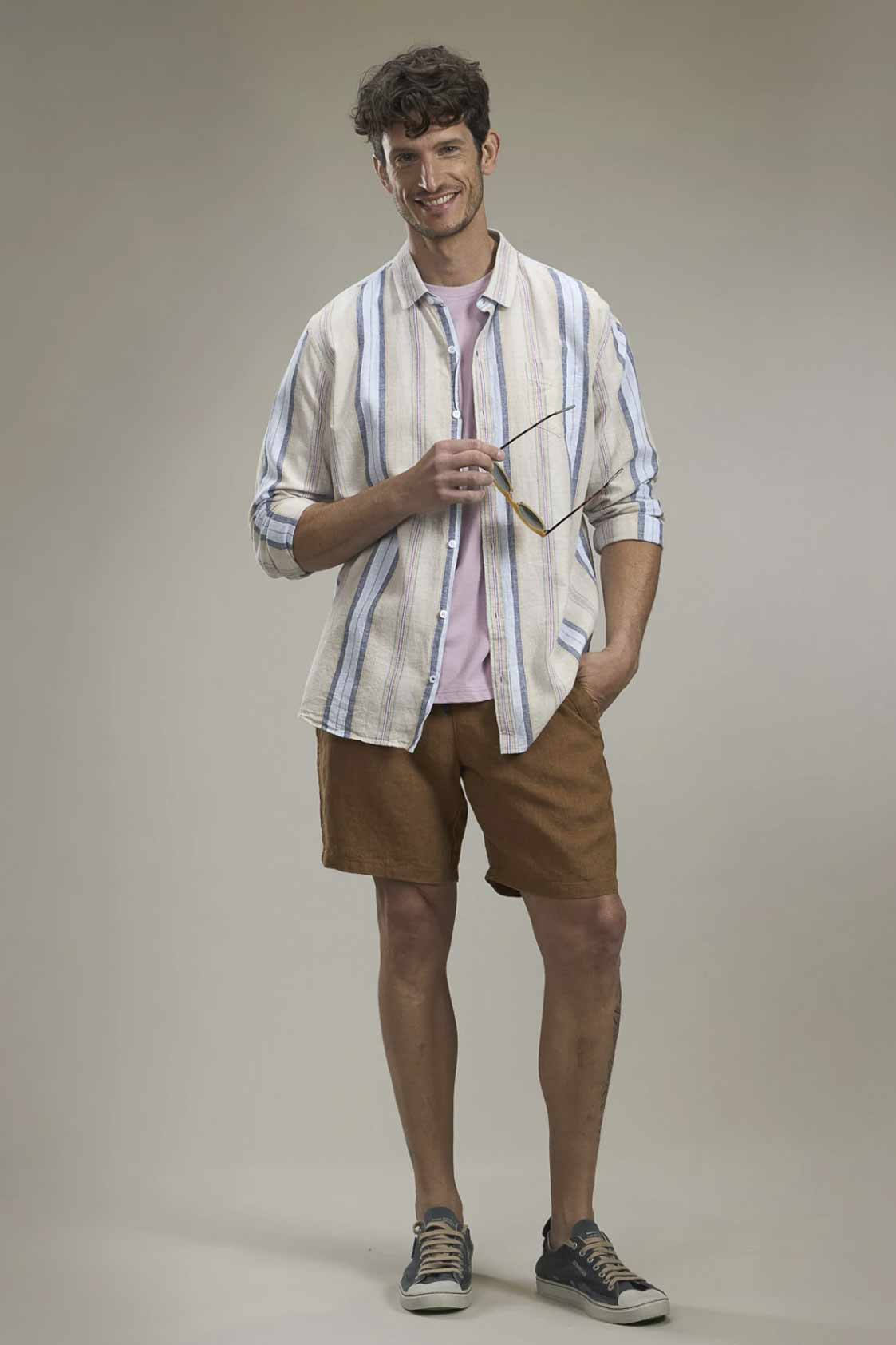 Camisa Benson & Thomas – Lino – Savannah 5.0 (Multicolor)