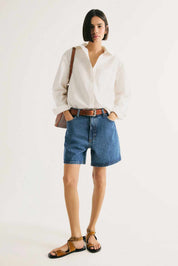 Shorts Jeans Hering Cintura Alta