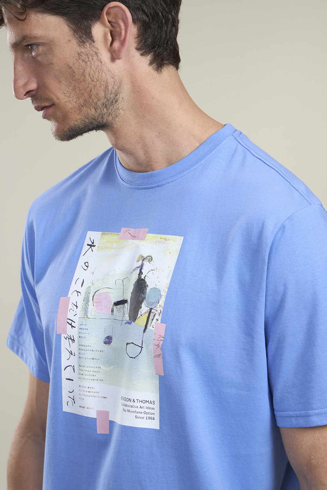 Remera Benson & Thomas Tape (Azul)