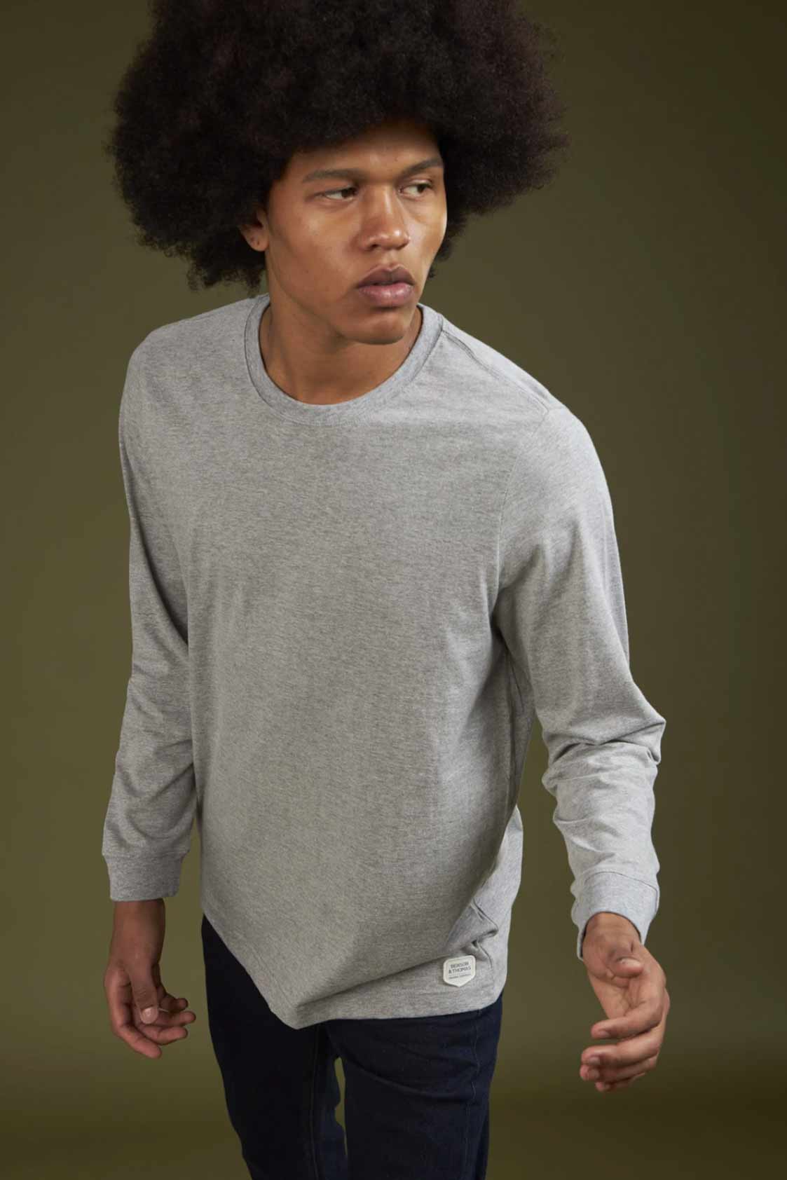 T-Shirt Benson & Thomas Topacio - Gris Melange