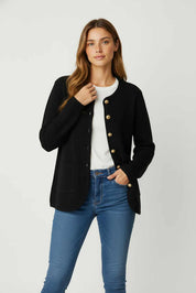 Cardigan Indian Toualia Negro