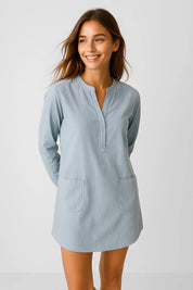 Vestido Selia - Celeste