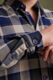 Camisa Benson & Thomas Virginia - Verde/Ecru