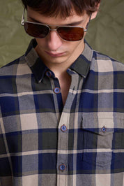 Camisa Benson & Thomas Virginia - Verde/Ecru